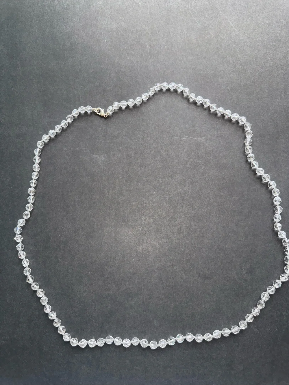 Crystal beaded necklace